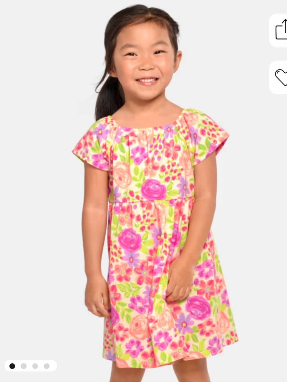 Children's Place Floral Flutter Dress